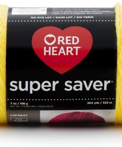 RED HEART Super Saver Yarn. Bright Yellow