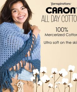 Alternative view of Caron All Day Cotton - 3 Pack of 173 Yards/3.52 oz Jungle Aqua 100% Mercerized Cotton Yarn